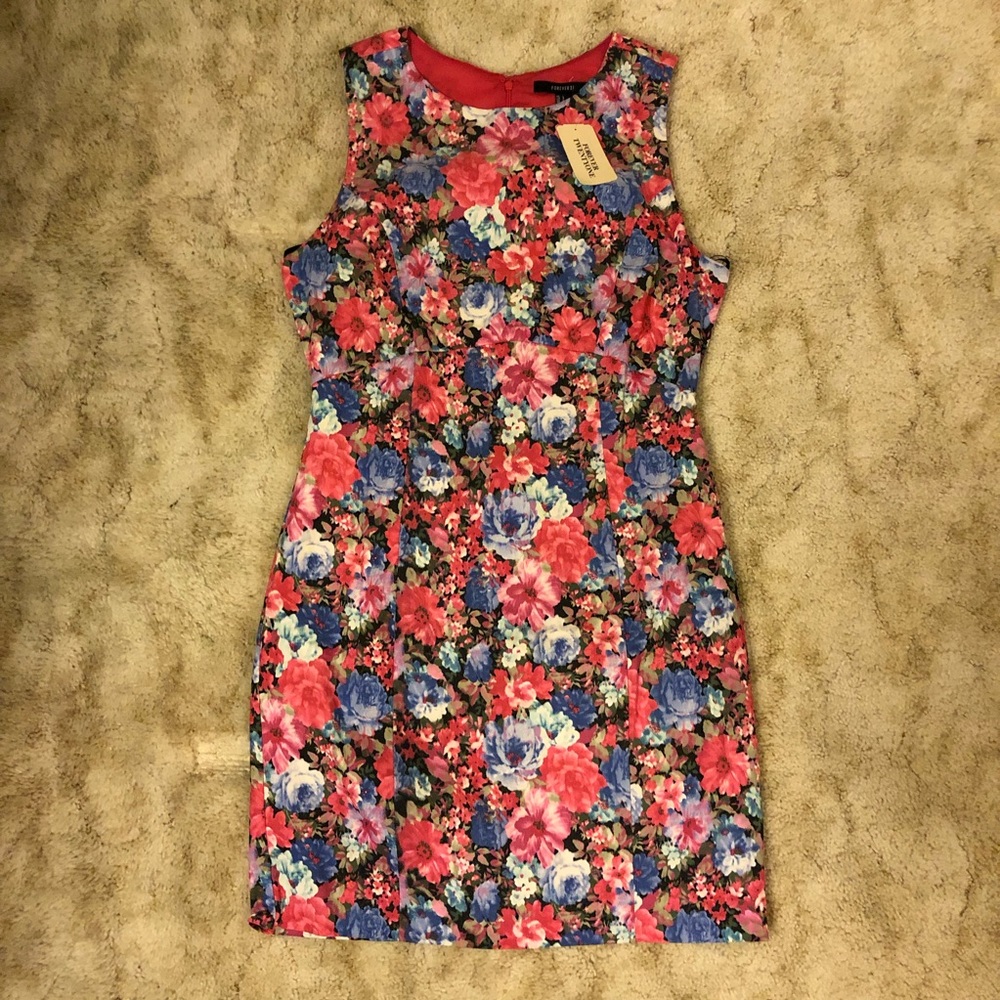 NWT F21 Floral Dress Sz L